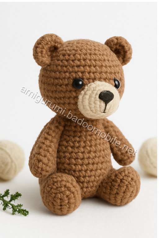 Free Crochet Pattern for Björn the Cooking Bear Amigurumi