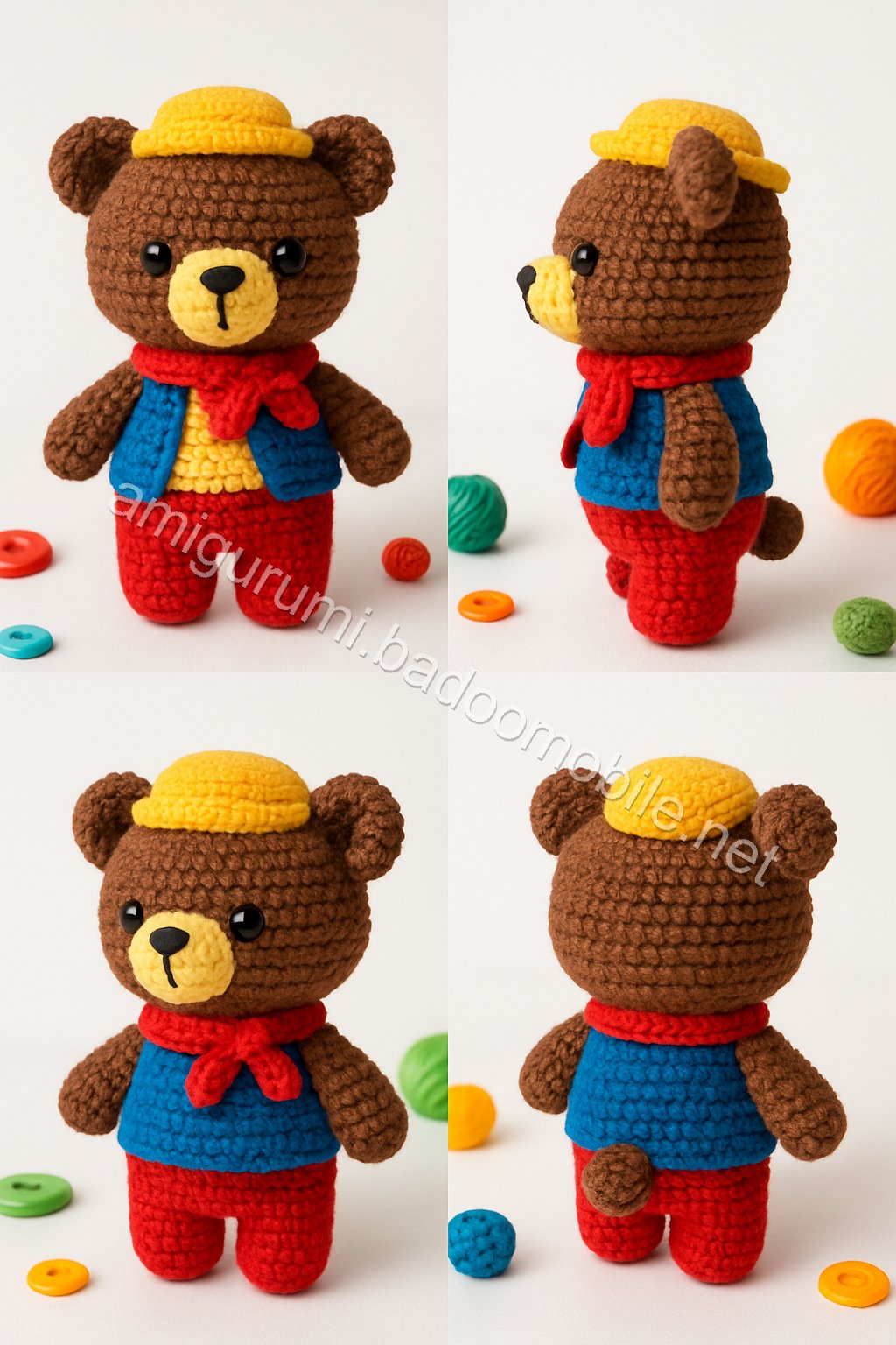 Adorable Amigurumi Bear Free Crochet Pattern