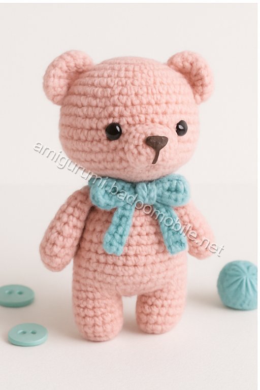 Free Crochet Pattern for Björn the Cooking Bear Amigurumi