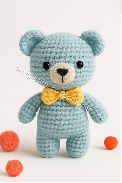 Free Crochet Pattern for Björn the Cooking Bear Amigurumi