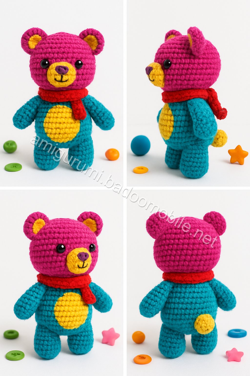 Adorable Amigurumi Bear Free Crochet Pattern