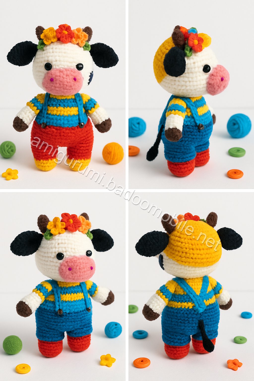 Cute Amigurumi Cow Free Crochet Pattern – Adorable Crochet Toy