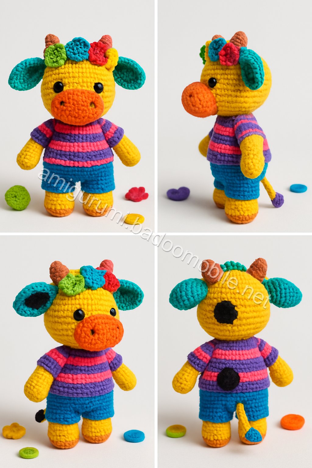 Cute Amigurumi Cow Free Crochet Pattern – Adorable Crochet Toy