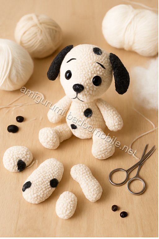 Free Crochet Pattern: Adorable Amigurumi Dalmatian Dog
