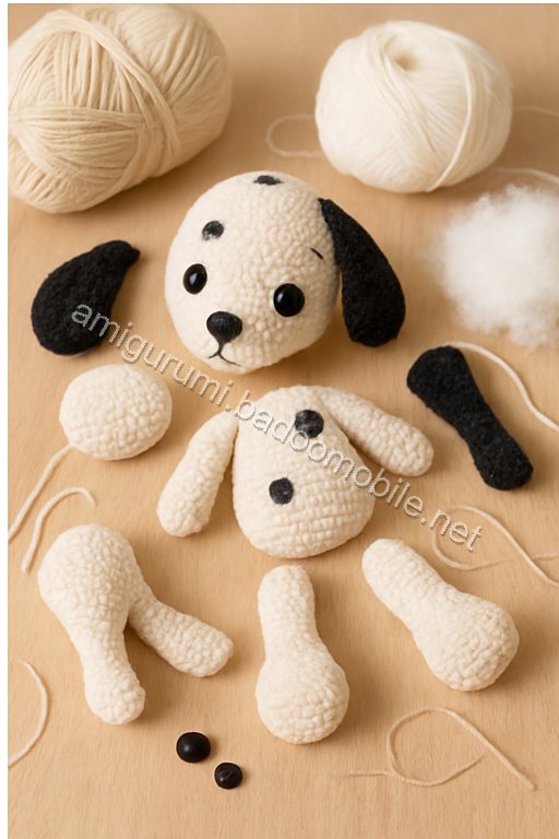 Free Crochet Pattern: Adorable Amigurumi Dalmatian Dog