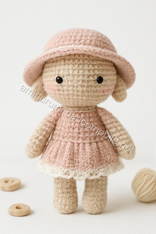 Free Crochet Pattern: Adorable Amigurumi Doll with Dress and Hat