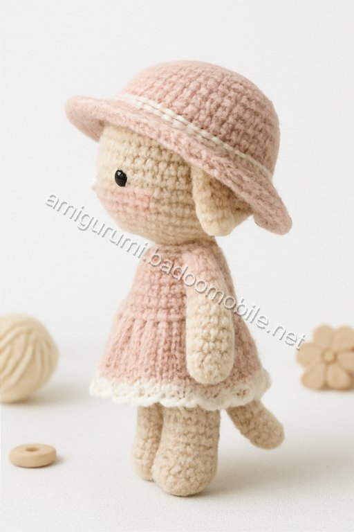Free Crochet Pattern: Adorable Amigurumi Doll with Dress and Hat
