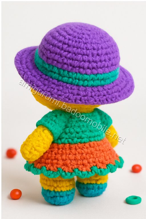Free Crochet Pattern: Adorable Amigurumi Doll with Dress and Hat