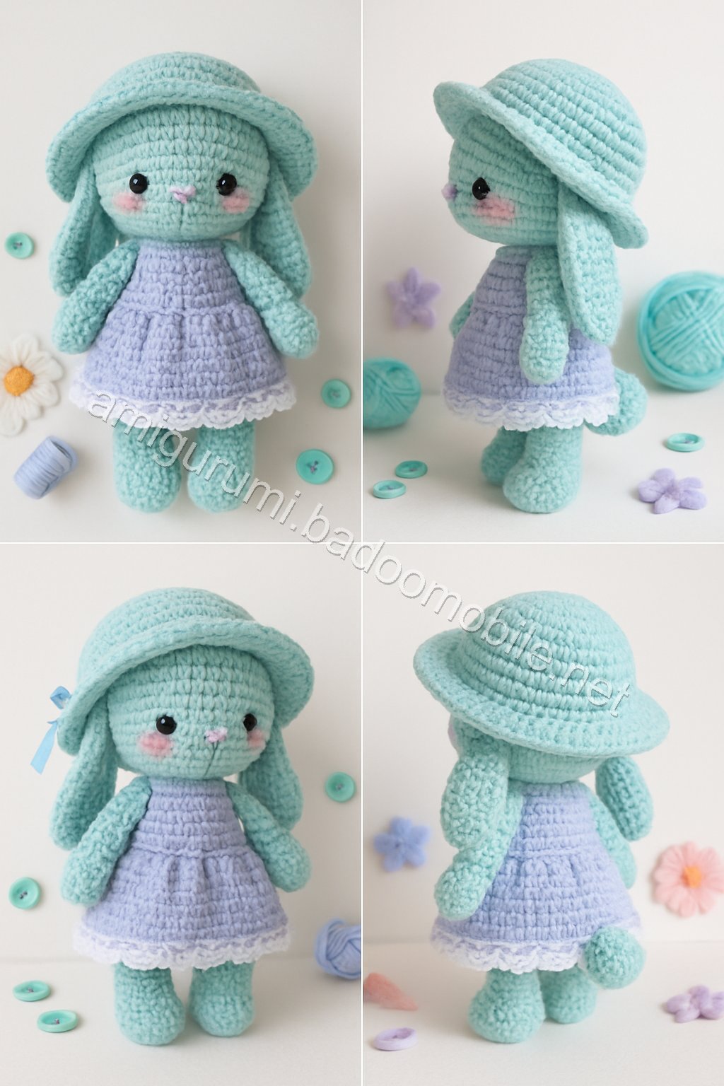 Free Crochet Pattern: Adorable Amigurumi Doll with Dress and Hat
