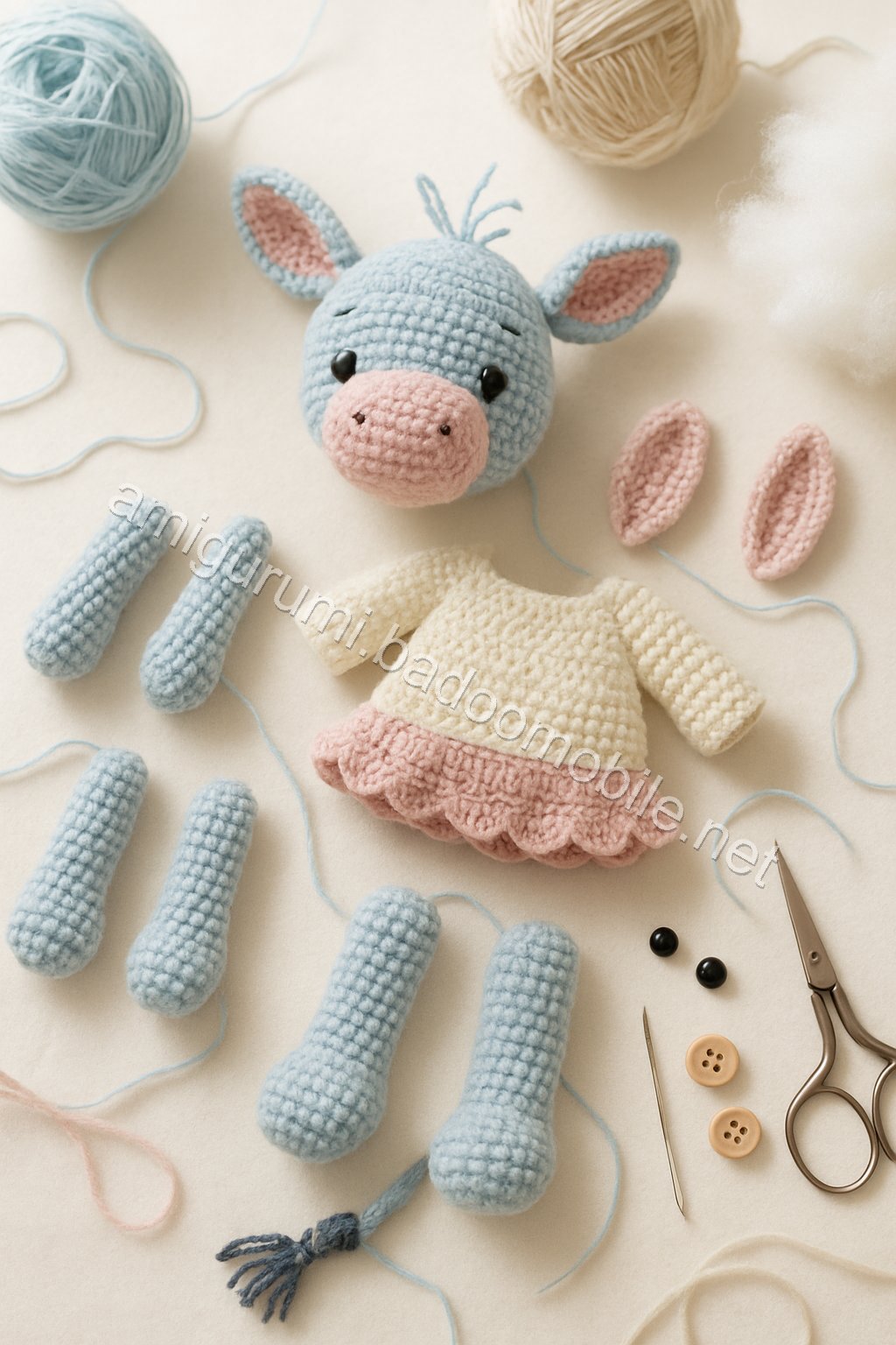 Amigurumi Eeyore Free Pattern