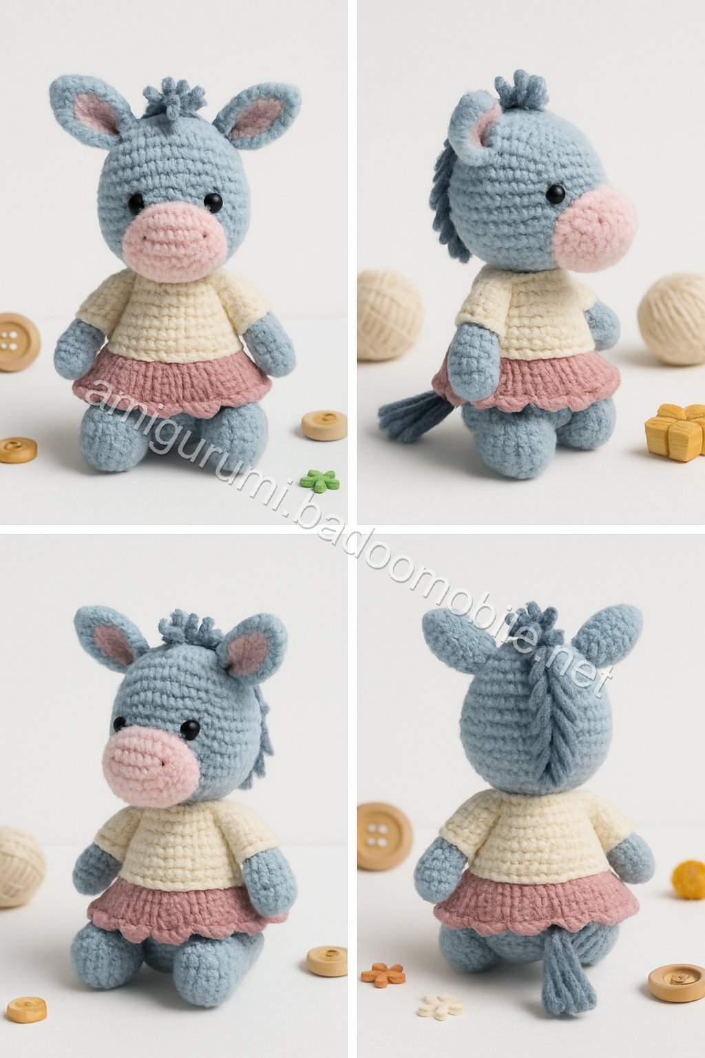 Amigurumi Eeyore Free Pattern
