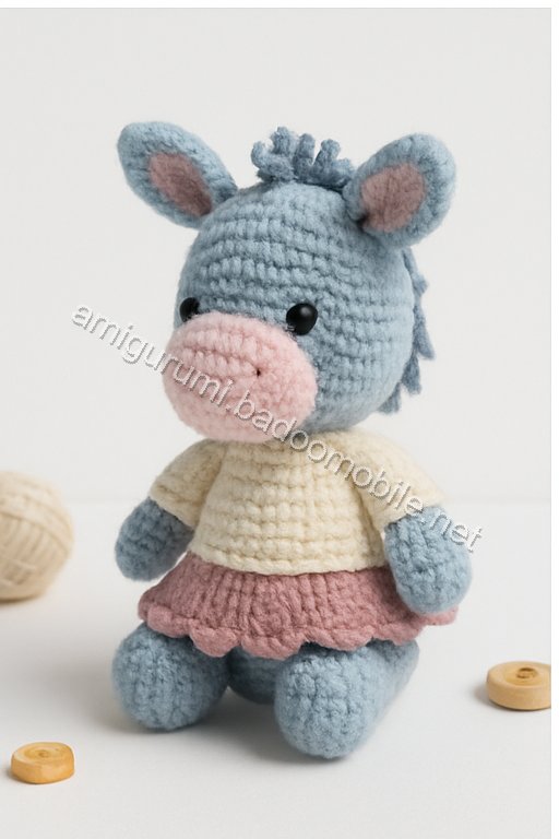 Amigurumi Eeyore Free Pattern