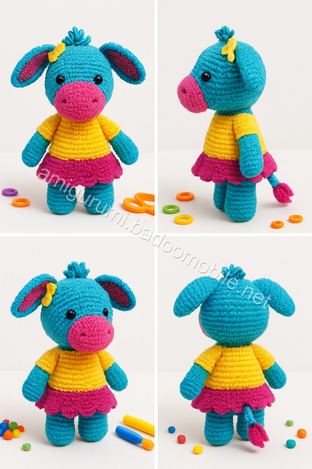 Amigurumi Eeyore Free Pattern