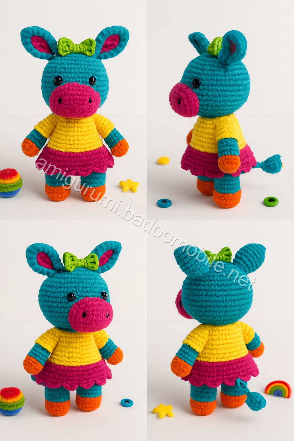 Amigurumi Eeyore Free Pattern