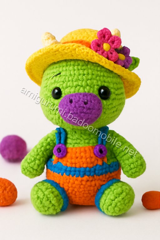 Free Crochet Pattern: Adorable Baby Green Dragon Amigurumi