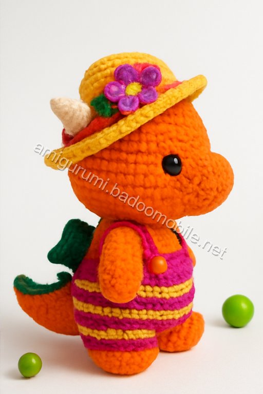 Free Crochet Pattern: Adorable Baby Green Dragon Amigurumi