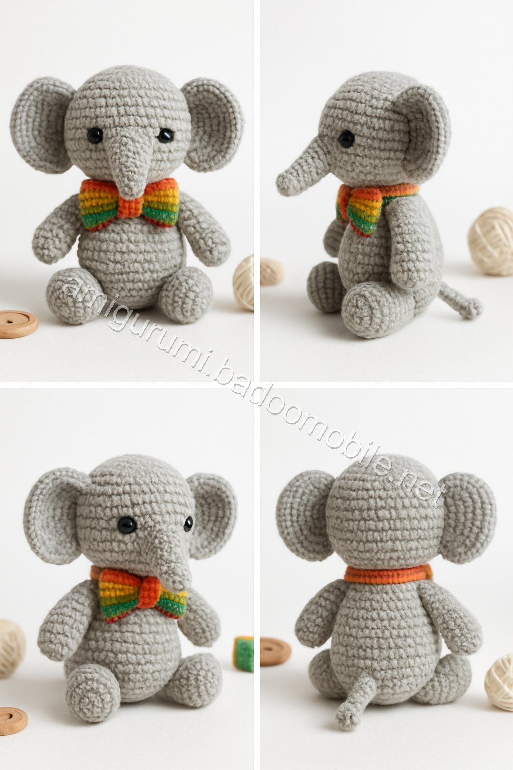 Free Crochet Pattern: Adorable Amigurumi Mini Elephant