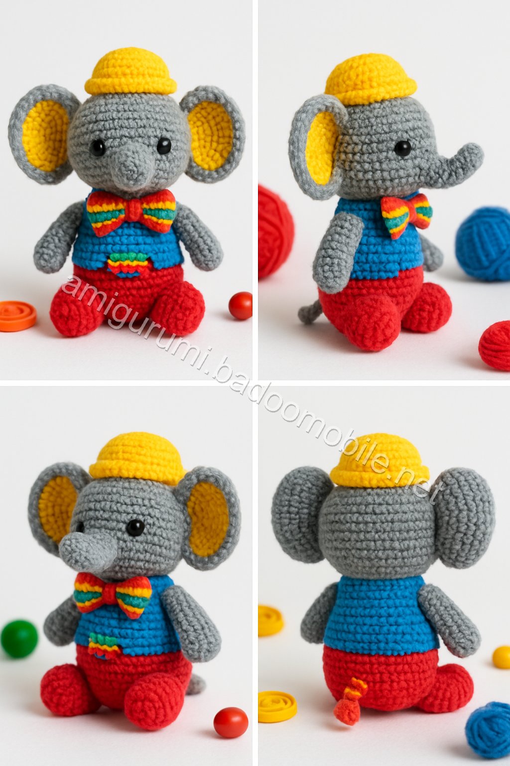 Free Crochet Pattern: Adorable Amigurumi Mini Elephant