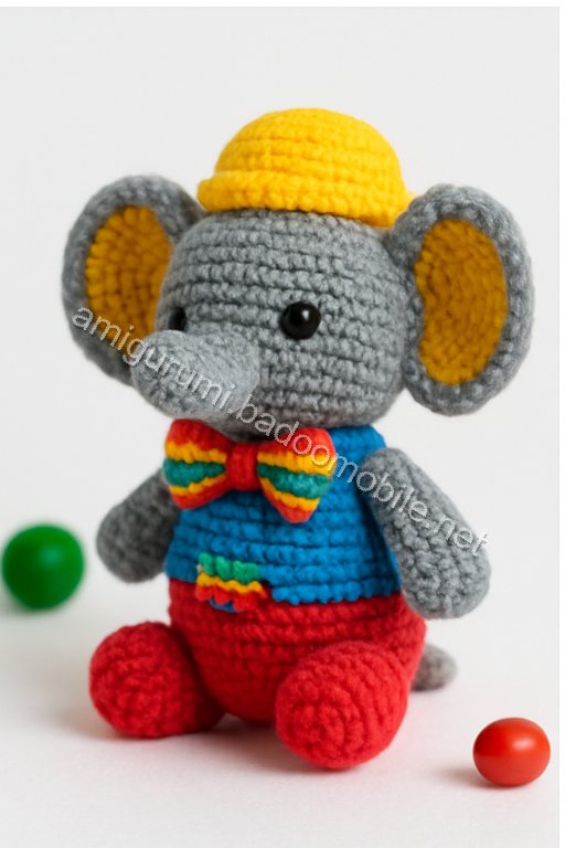 Free Crochet Pattern: Adorable Amigurumi Mini Elephant