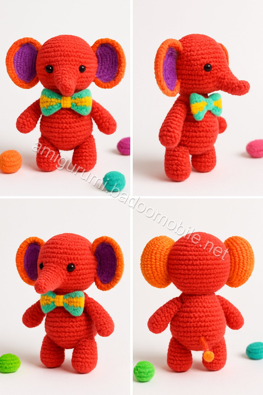 Free Crochet Pattern: Adorable Amigurumi Mini Elephant
