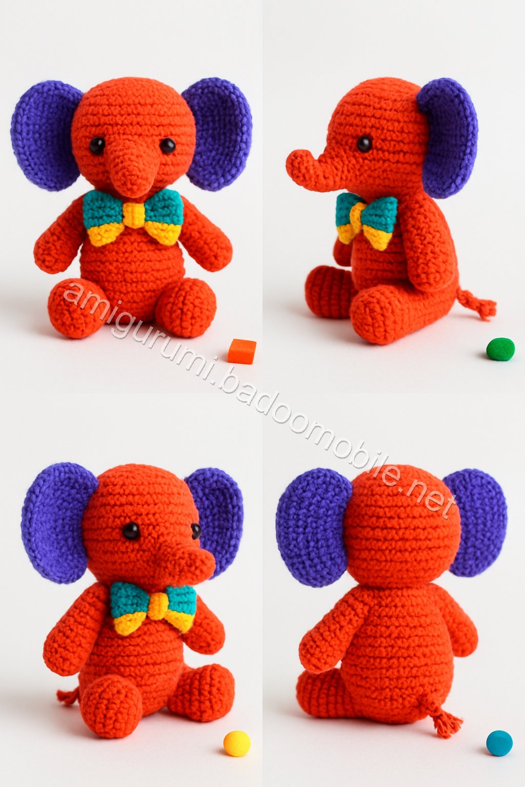 Free Crochet Pattern: Adorable Amigurumi Mini Elephant