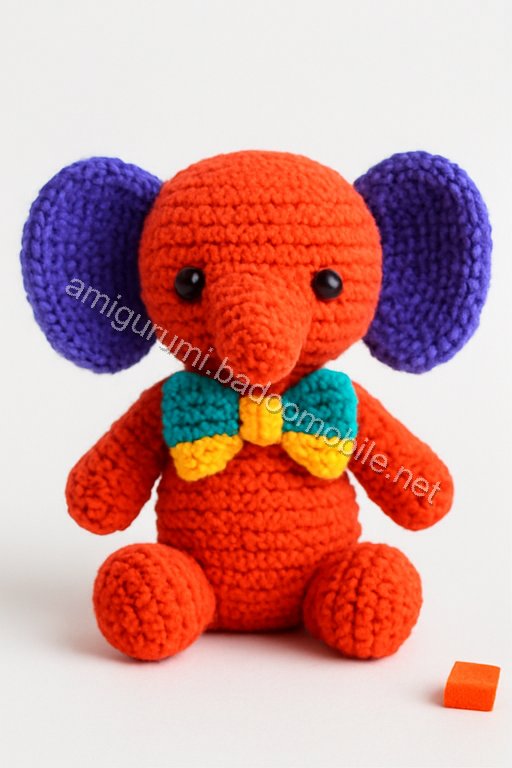 Free Crochet Pattern: Adorable Amigurumi Mini Elephant