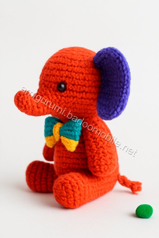 Free Crochet Pattern: Adorable Amigurumi Mini Elephant