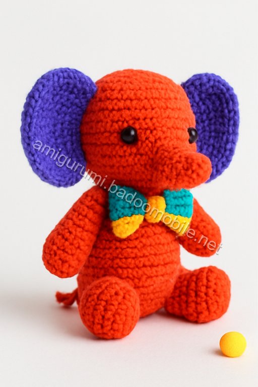 Free Crochet Pattern: Adorable Amigurumi Mini Elephant