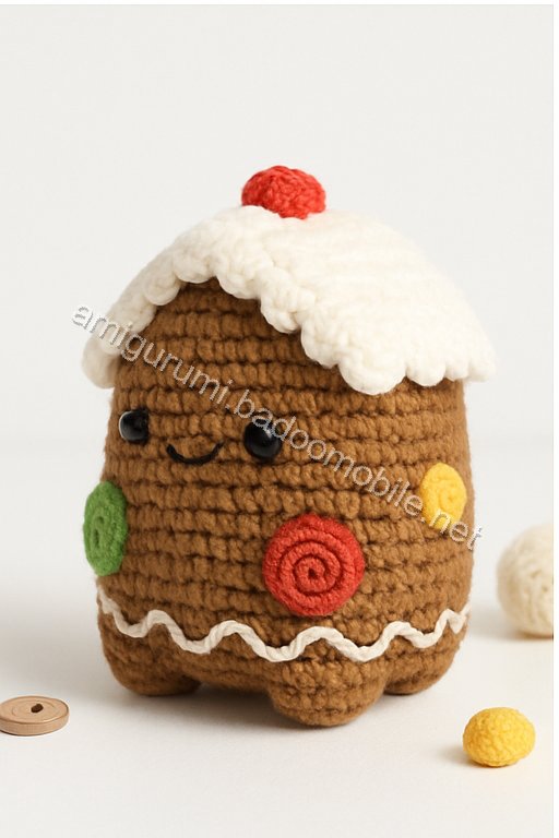 Amigurumi Gingerbread House Free Pattern