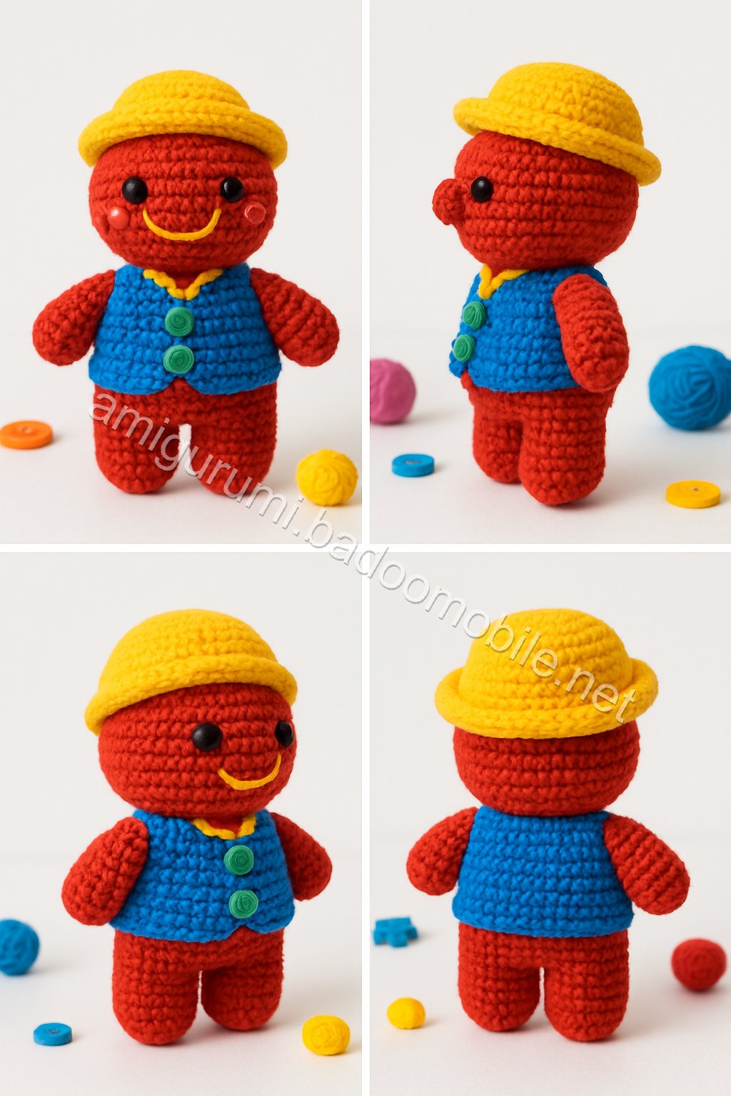 Amigurumi Gingerbread House Free Pattern