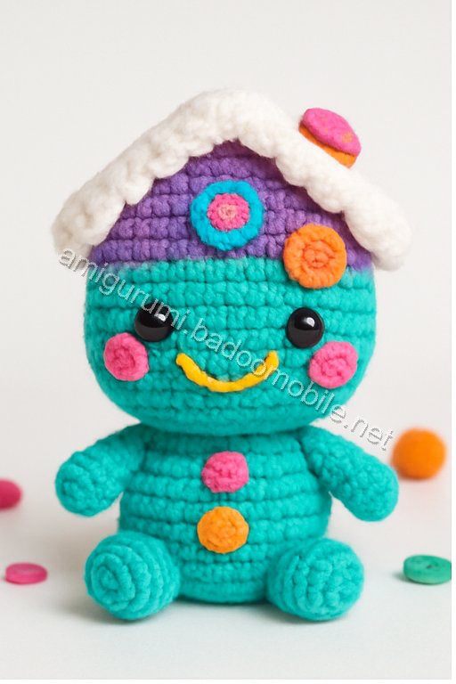Amigurumi Gingerbread House Free Pattern
