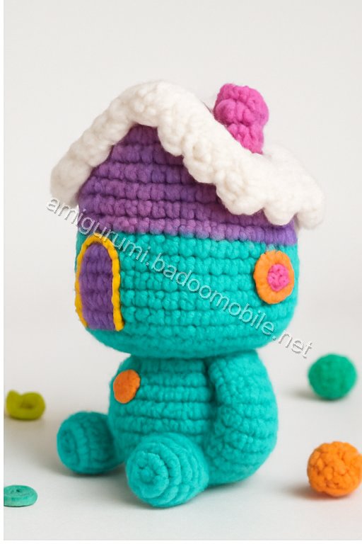 Amigurumi Gingerbread House Free Pattern