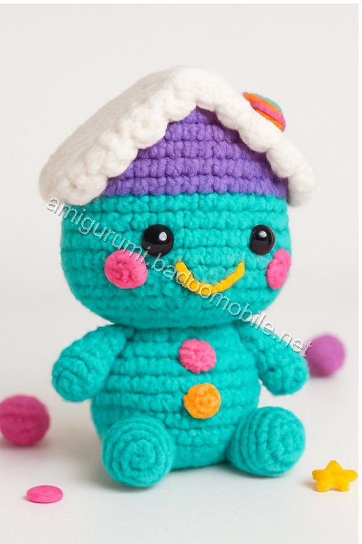 Amigurumi Gingerbread House Free Pattern