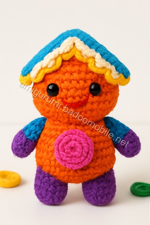 Amigurumi Gingerbread House Free Pattern