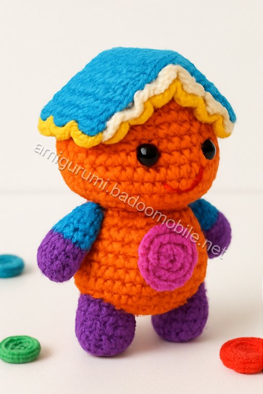 Amigurumi Gingerbread House Free Pattern