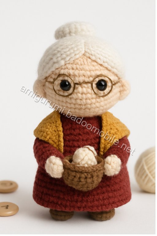 Free Crochet Pattern for Amigurumi Grandma Doll - A Charming Keepsake