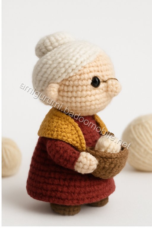 Free Crochet Pattern for Amigurumi Grandma Doll - A Charming Keepsake