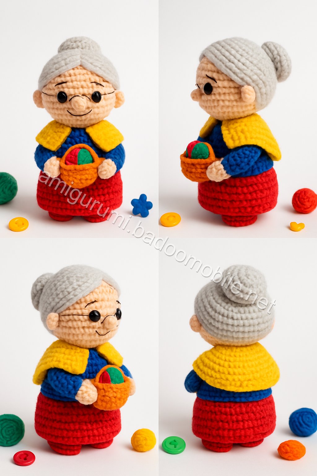 Free Crochet Pattern for Amigurumi Grandma Doll - A Charming Keepsake