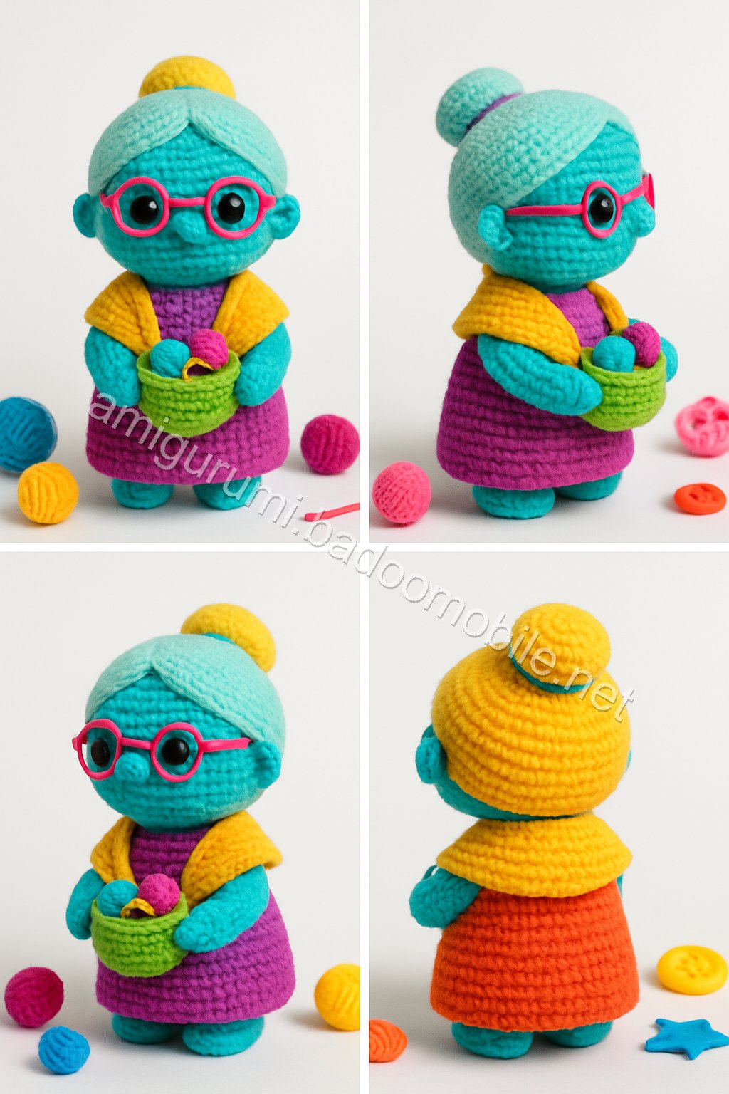 Free Crochet Pattern for Amigurumi Grandma Doll - A Charming Keepsake