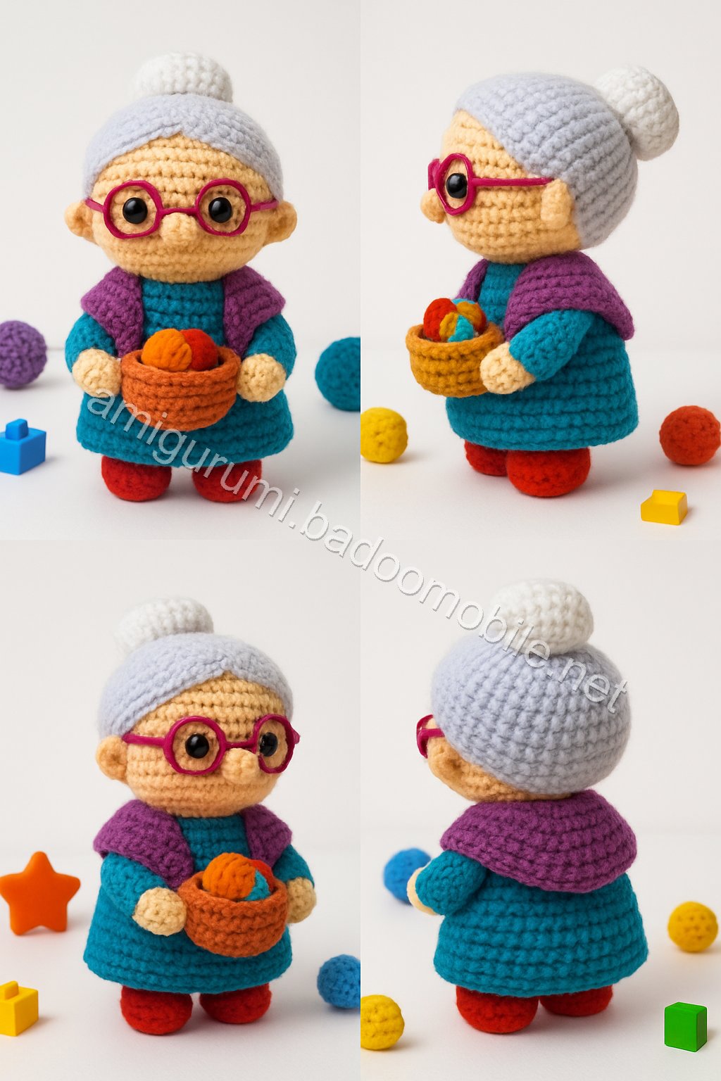 Free Crochet Pattern for Amigurumi Grandma Doll - A Charming Keepsake