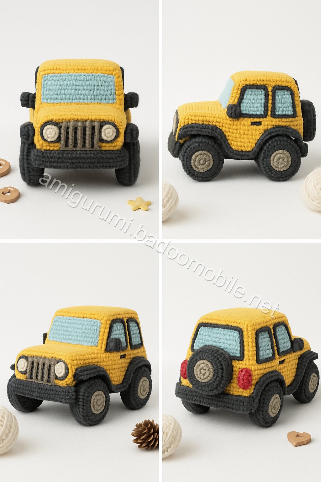 Amigurumi Jeep Wrangler Free Pattern