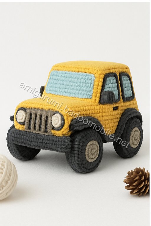 Amigurumi Jeep Wrangler Free Pattern