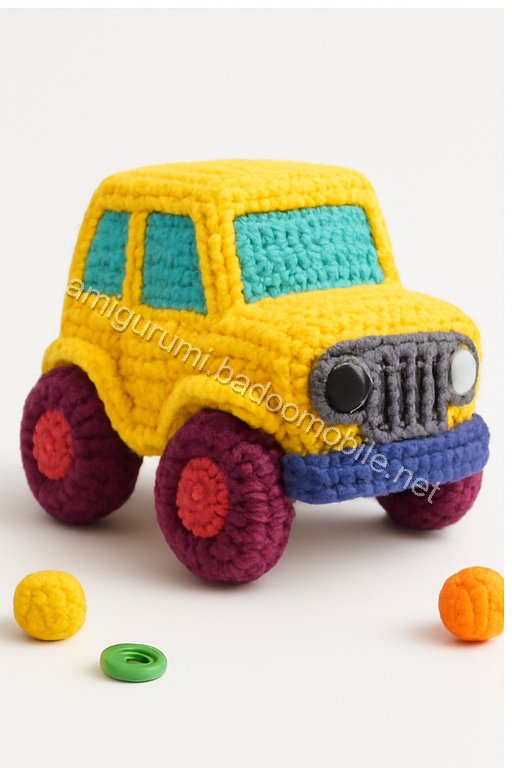 Amigurumi Jeep Wrangler Free Pattern