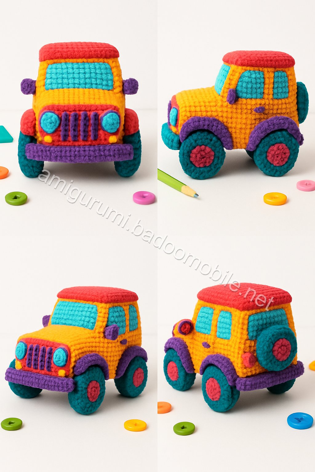 Amigurumi Jeep Wrangler Free Pattern