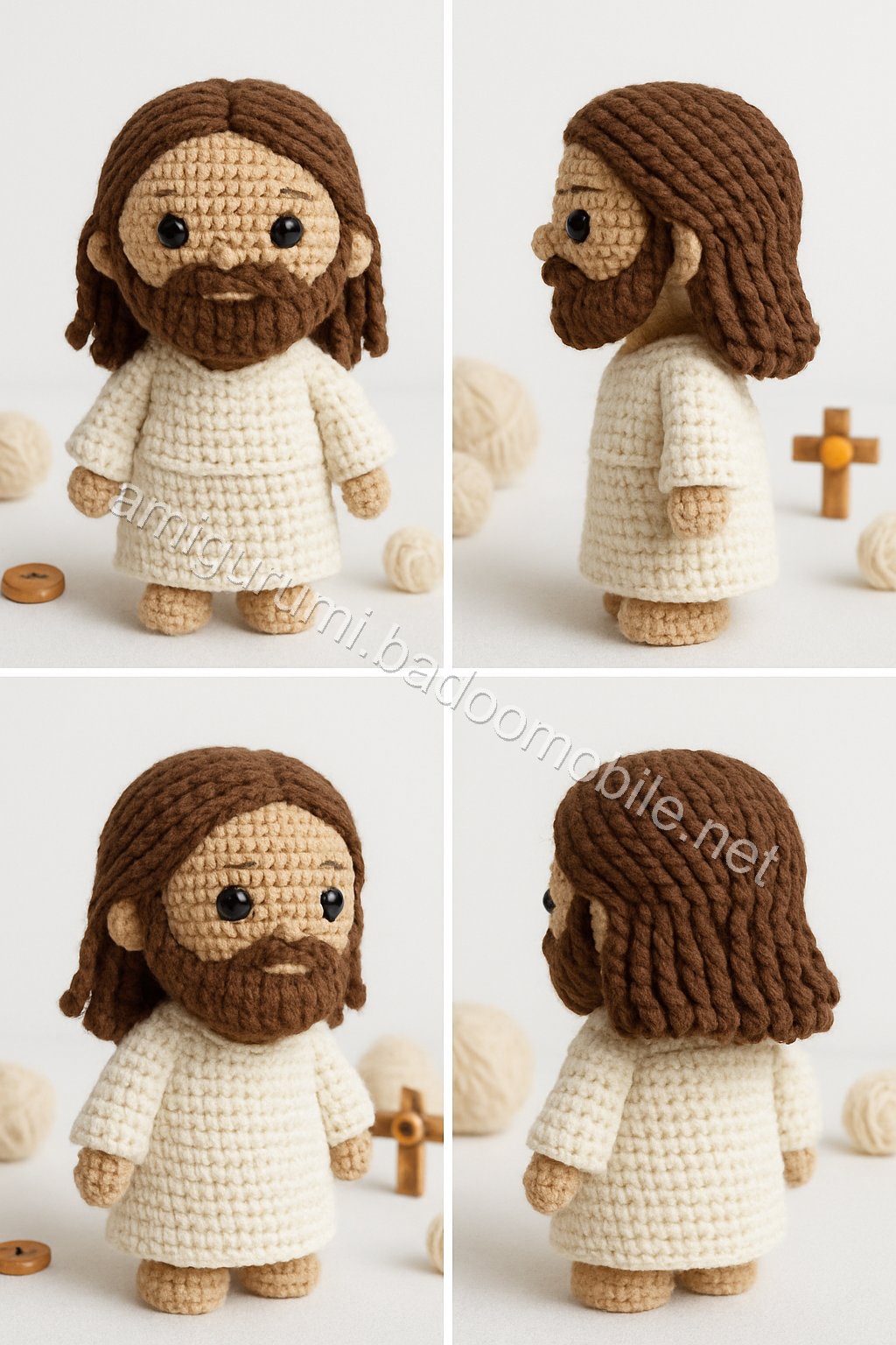 Free Crochet Pattern for Amigurumi Jesus Doll