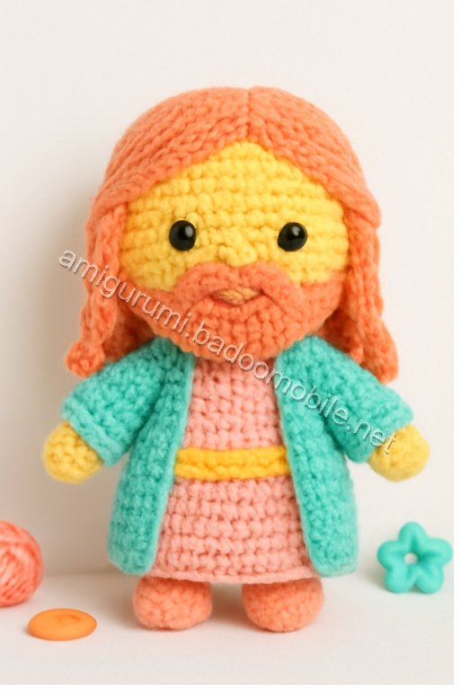 Free Crochet Pattern for Amigurumi Jesus Doll