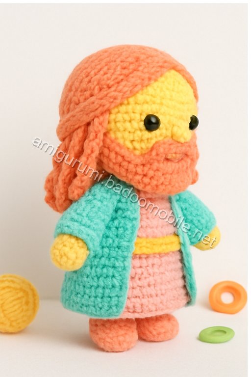 Free Crochet Pattern for Amigurumi Jesus Doll