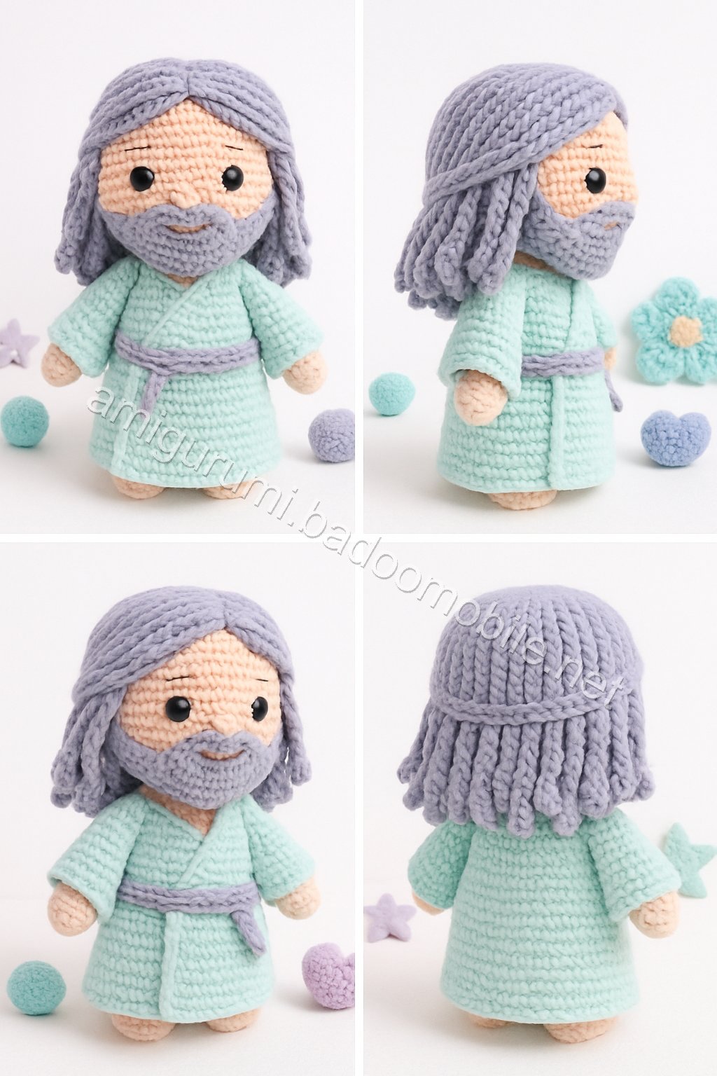 Free Crochet Pattern for Amigurumi Jesus Doll