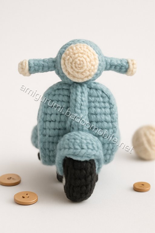 Amigurumi Vespa Motorcycle Free Pattern