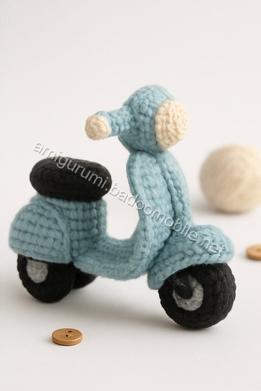 Amigurumi Vespa Motorcycle Free Pattern